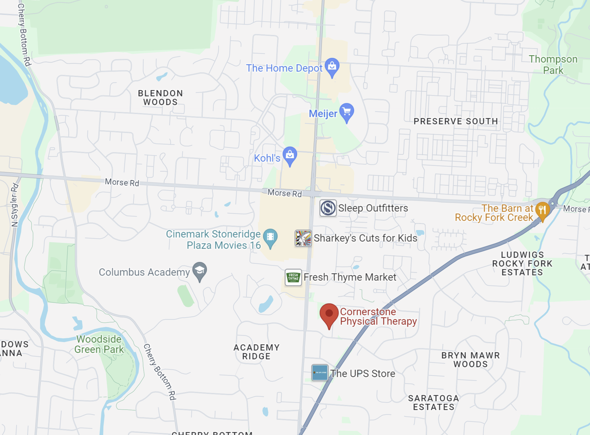 Cornerstone GoYoga Map