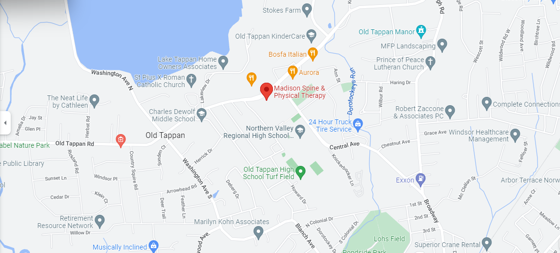 Madison Spine & Physical Therapy Old Tappan Map